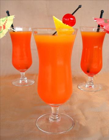 sunset orange juice cocktail recipe picture