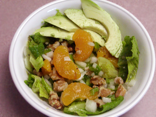 Avocado Mandarin Salad recipe - 136 calories
