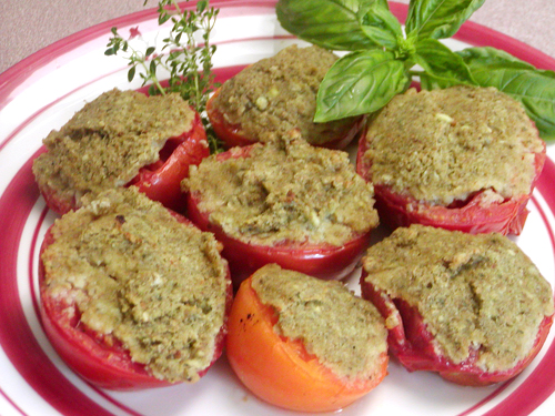 Baked Anchovy-Filled Tomatoes recipe - 147 calories