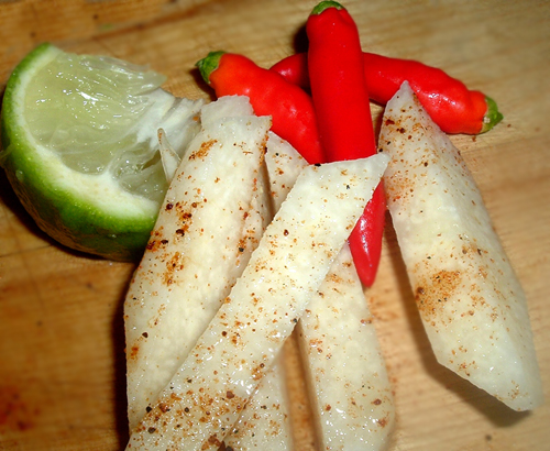 Jicama Chili Sticks recipe - 23 calories