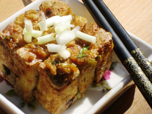 Asian crispy tofu salad recipe