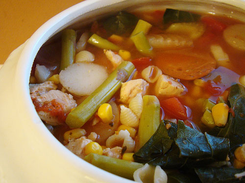 minestrone soup with tofu recipe picture