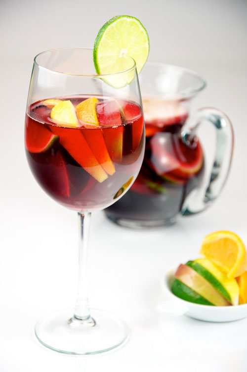 non alcoholic sangria fruit cups recipe picture