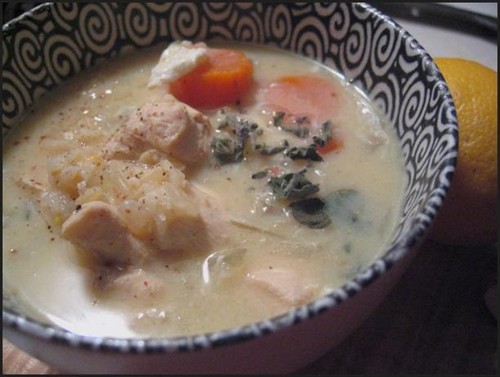 lemony chicken soup recipe picture