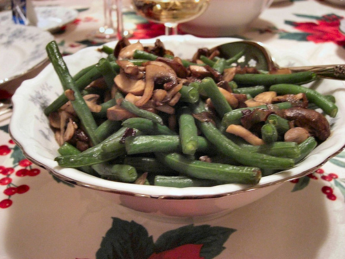 green beans with mushrooms recipe picture
