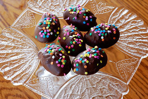 easter chocolate-covered peanut butter eggs recipe picture