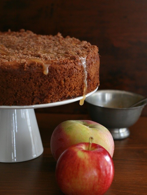 Low Carb and Gluten-Free Caramel Apple Coffee Cake recipe photo