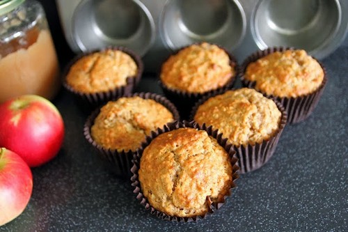 Low Fat Applesauce and Oat Muffins recipe photo