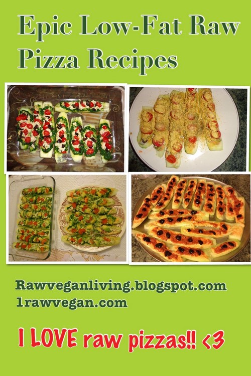 Low-Fat Raw Vegan Pizza recipe photo