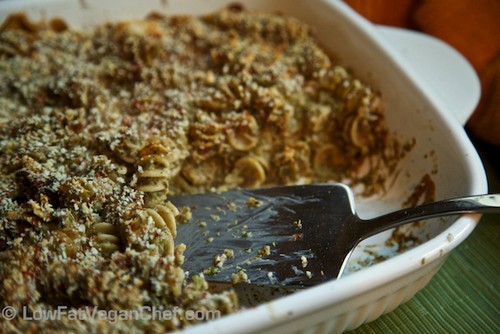Vegan Broccoli Mushroom Pasta Bake recipe photo